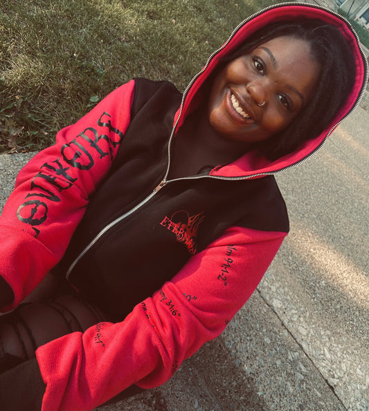 Pink and Black Eternalove Full Zip hoodie dropping soon
